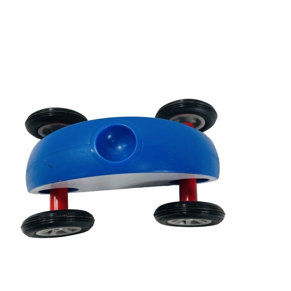 Wonky Wheels Finger Car Blue Push Toy 5" Long Race Roll Toy - Picture 2 of 8